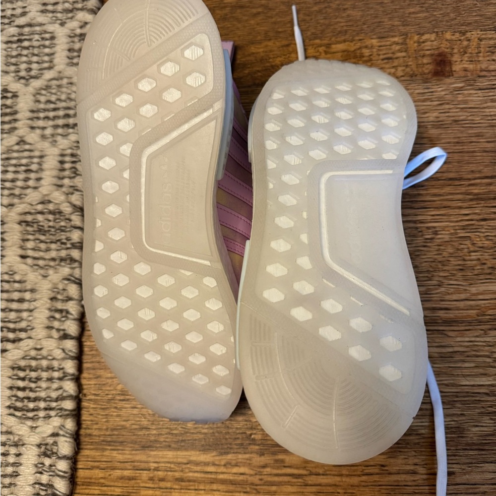 adidas Kids Sneakers in Pastel Pink and Yellow 5Y New - Picture 4 of 4